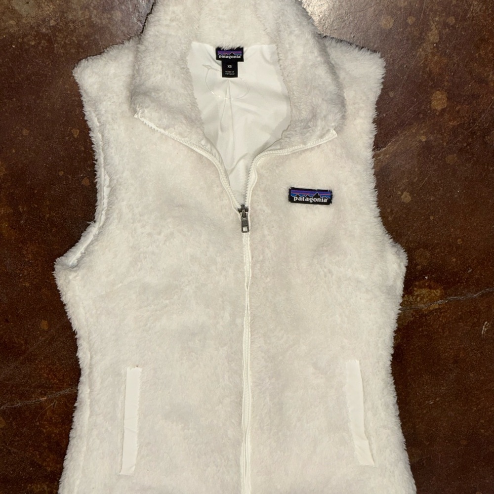 Patagonia White Fleece Vest